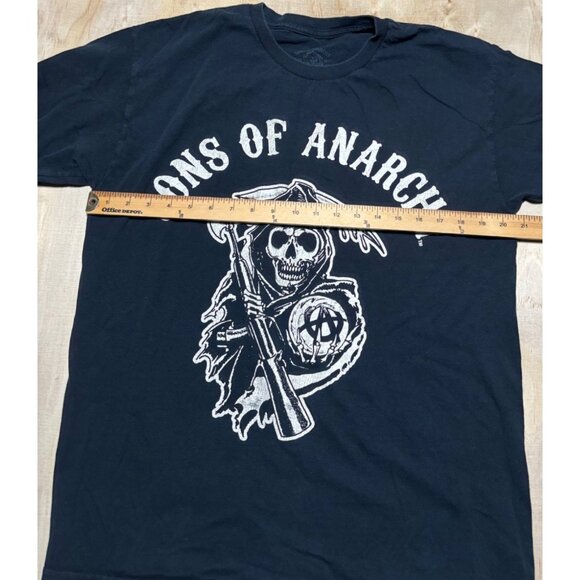 Road Gear Sons Of Anarchy Black Short Sleeve T-Shirt Mens Size L Graphic Tee - Picture 6 of 6